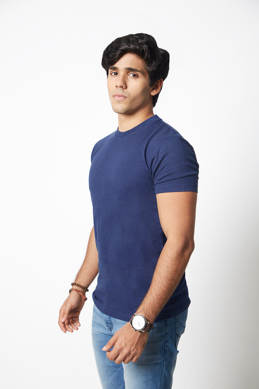 Heavy Weight Tshirt - Denim/Navy Blue