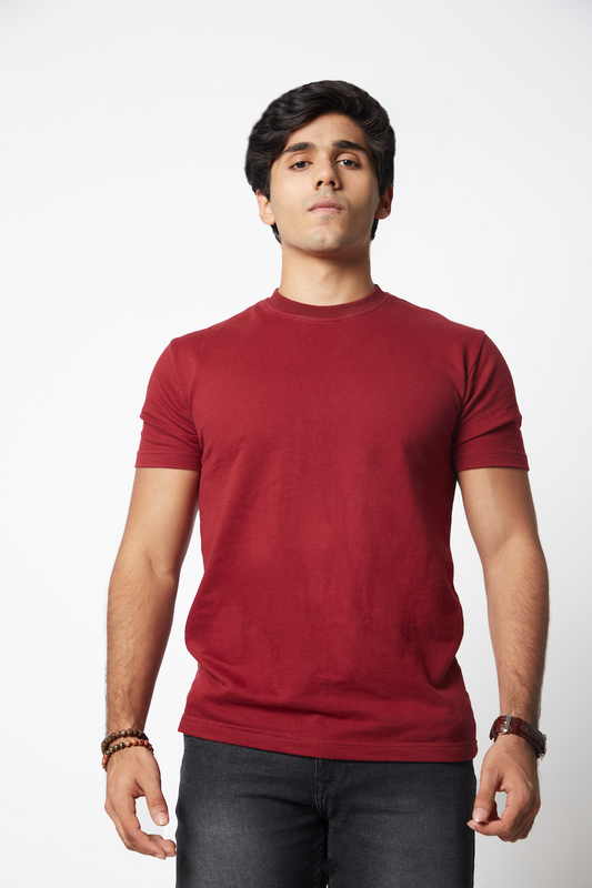 Heavy Weight Tshirt - Maroon